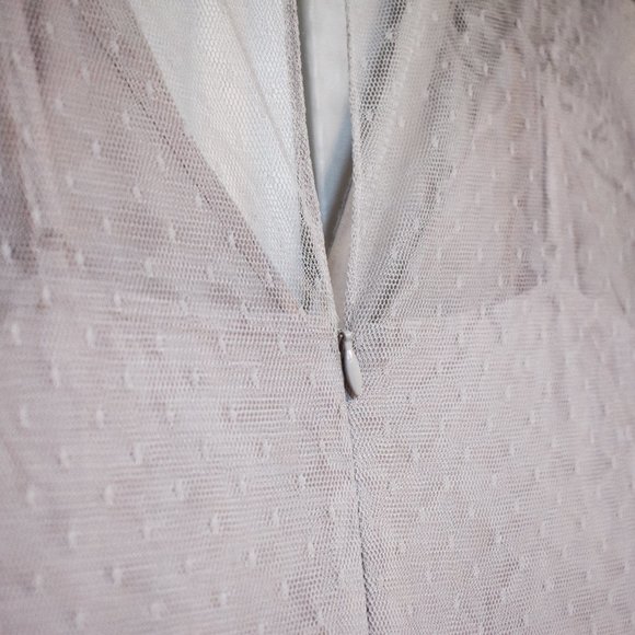 Fancy golden sheath cocktail dress S, event deep v neck dress for wedding guest - Picture 12 of 13